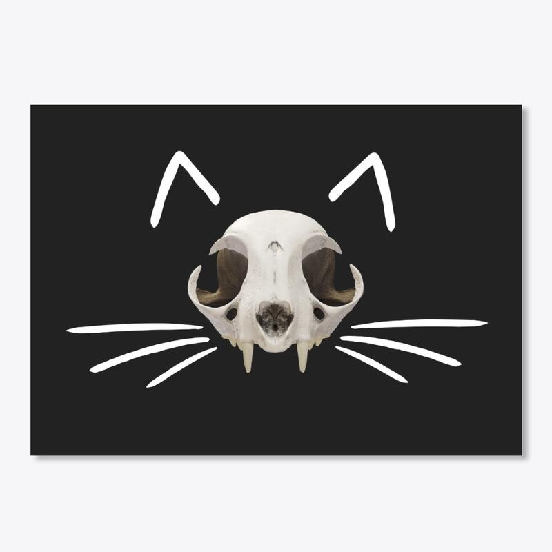 Swag Cat Skull, Ears and Whiskers